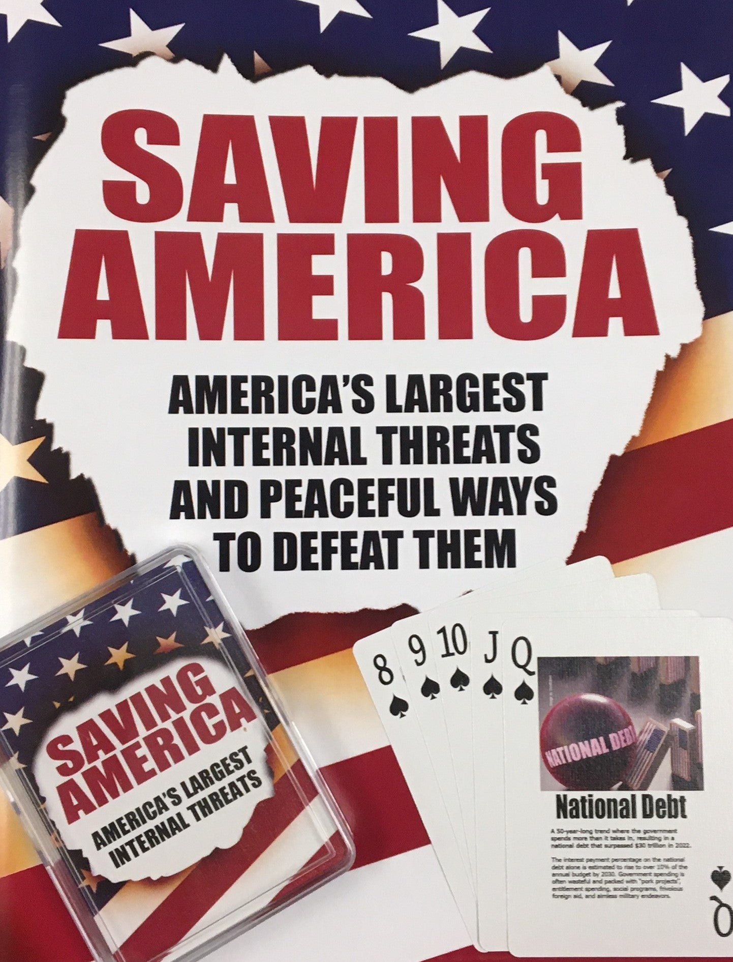 Saving America Playing Cards and Book